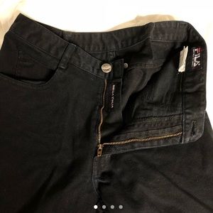 Black FILA mom jeans